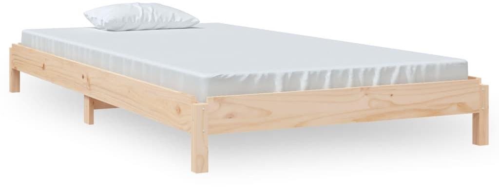 Stohovateľná posteľ 80 × 200 cm masívna borovica, 820397 Posteľ