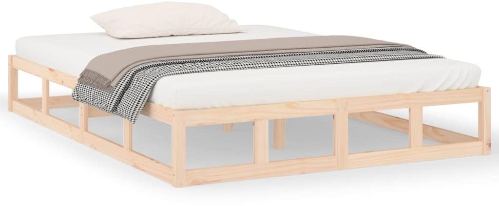 Rám postele 200 × 200 cm masívne drevo, 820816 Posteľ