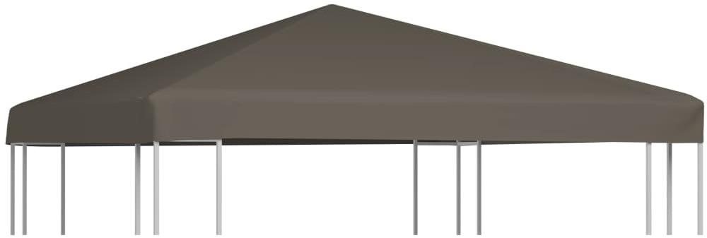 Strecha na altánok 310 g/m2 3 × 3 m farba taupe Záhradný altánok