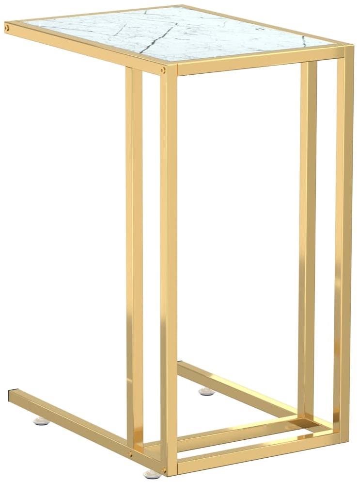 SHUMEE na notebook biely mramor 50 × 35 × 65 cm tvrdené sklo...