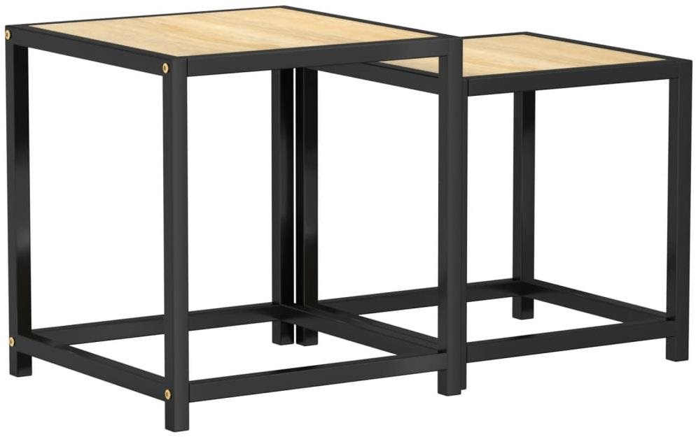 SHUMEE čajový 2 ks MDF dub sonoma Odkladací stolík