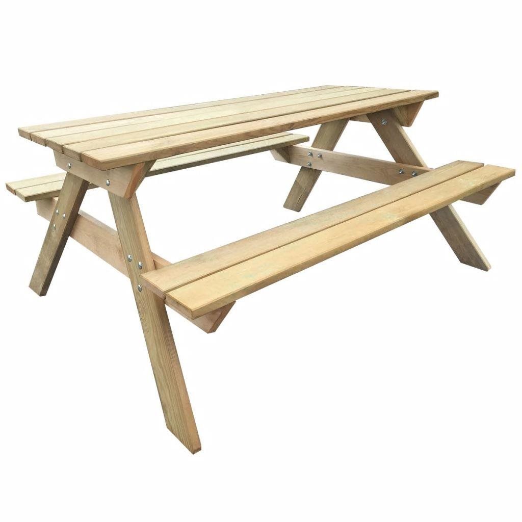 Piknikový stôl 150 × 135 × 71,5 cm drevo Záhradný stôl