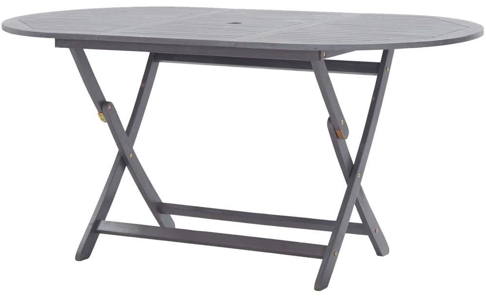 Skladací záhradný stôl 160 × 85 × 75 cm masívne akáciové drevo...