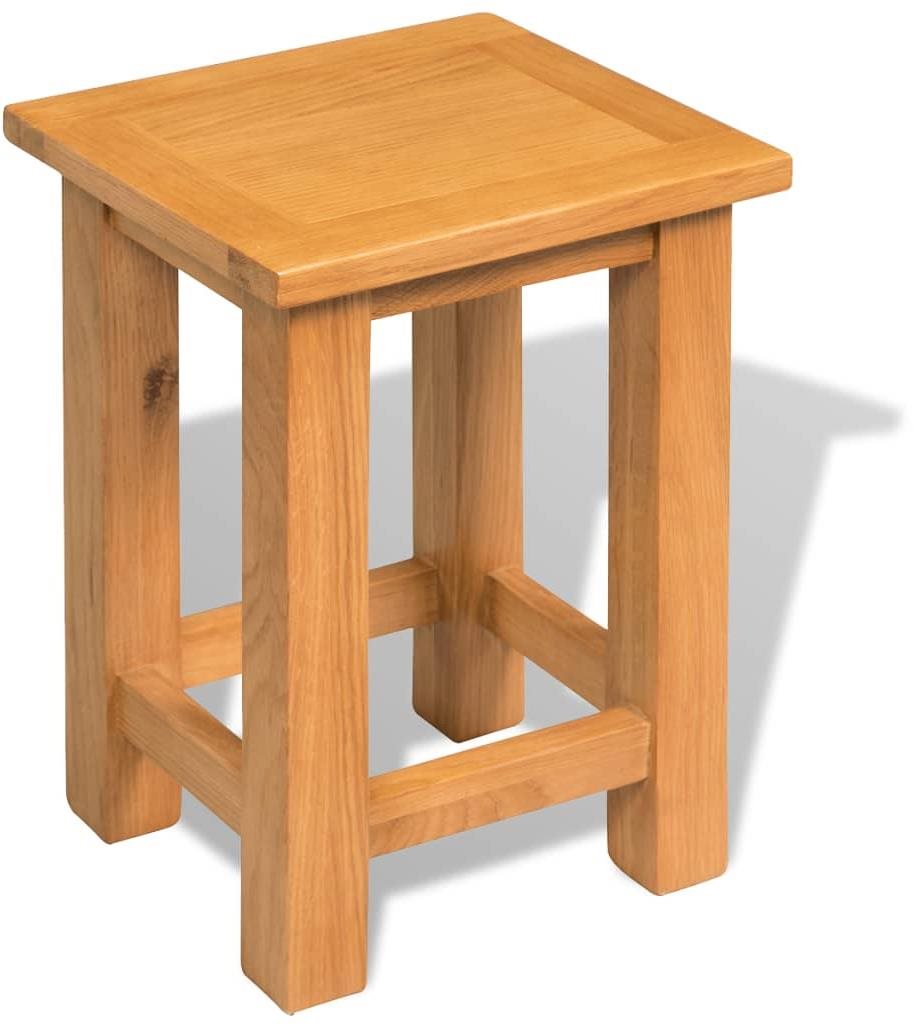 Odkladací stolík 27 x 24 x 37 cm masívne dubové drevo Odkladací...