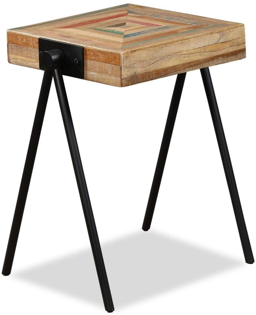 Odkladací stolík, masívny recyklovaný teak Odkladací stolík