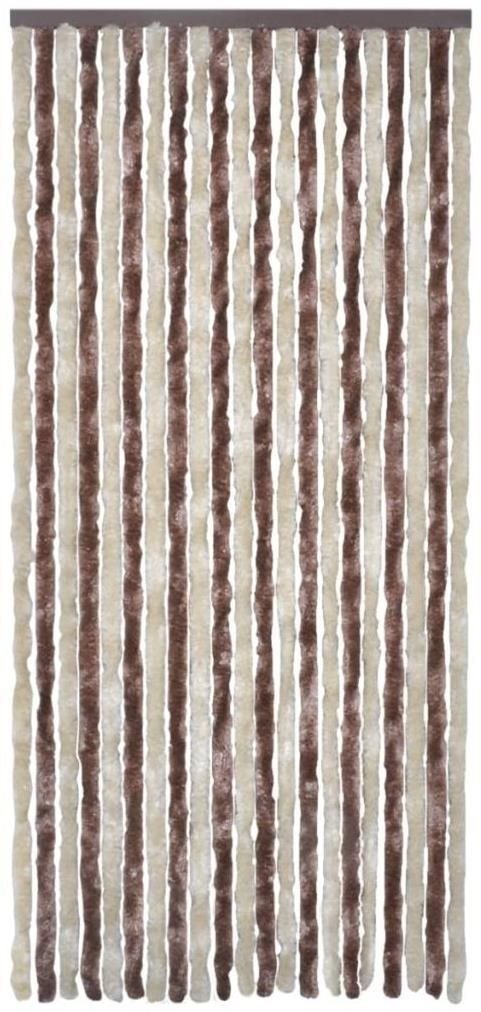 Záves proti hmyzu, béžový a svetlohnedý, 100 x 220 cm Chenille...
