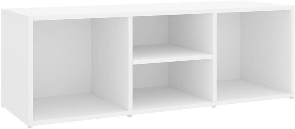 Botníková lavica biela 105 × 35 × 35 cm drevotrieska Botník