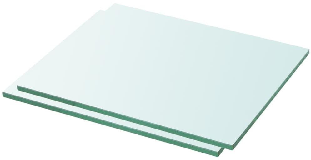 Policové dosky 2 ks sklo číre 30 × 20 cm Polica