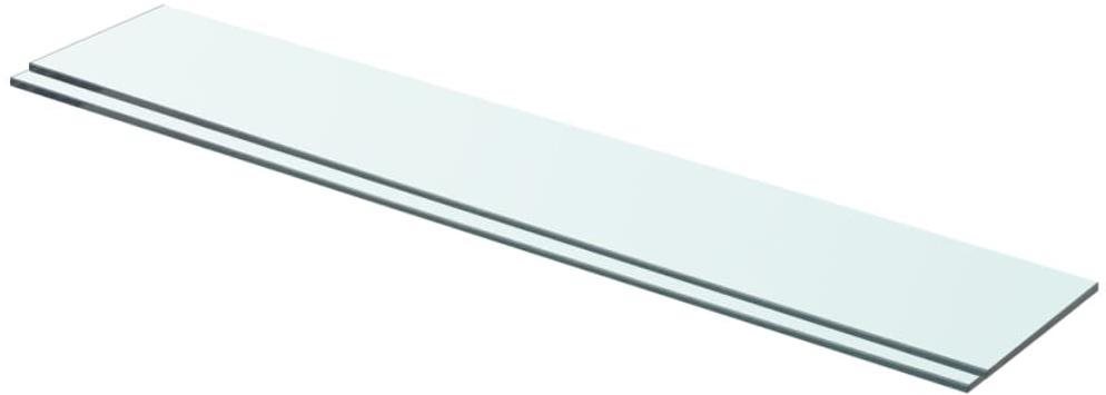 Policové dosky 2 ks sklo číre 70 x 12 cm Polica