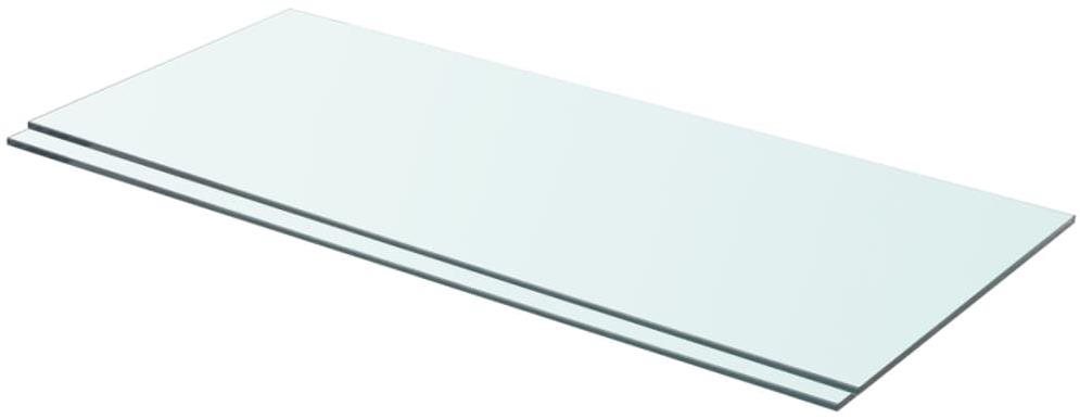 Policové dosky 2 ks sklo číre 70 × 30 cm Polica