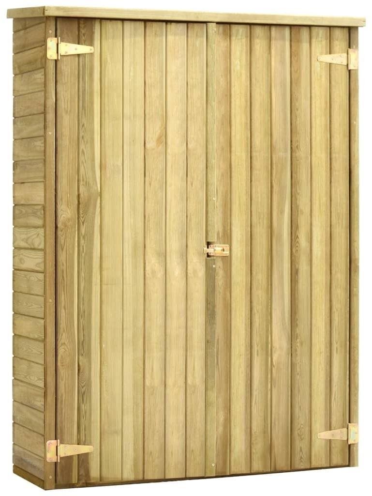 SHUMEE Skriňa záhradná, borovica 123 × 50 × 171 cm Záhradná skrinka