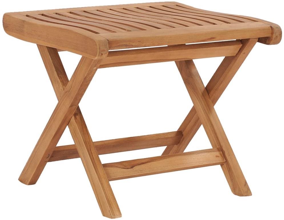 SHUMEE Podnožka, teak 46,5 × 49 × 41,5 cm 48981 Podnožka