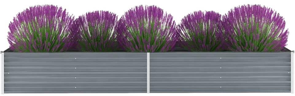SHUMEE Záhon vyvýšený, oceľ 320 × 80 × 45 cm Vyvýšený záhon
