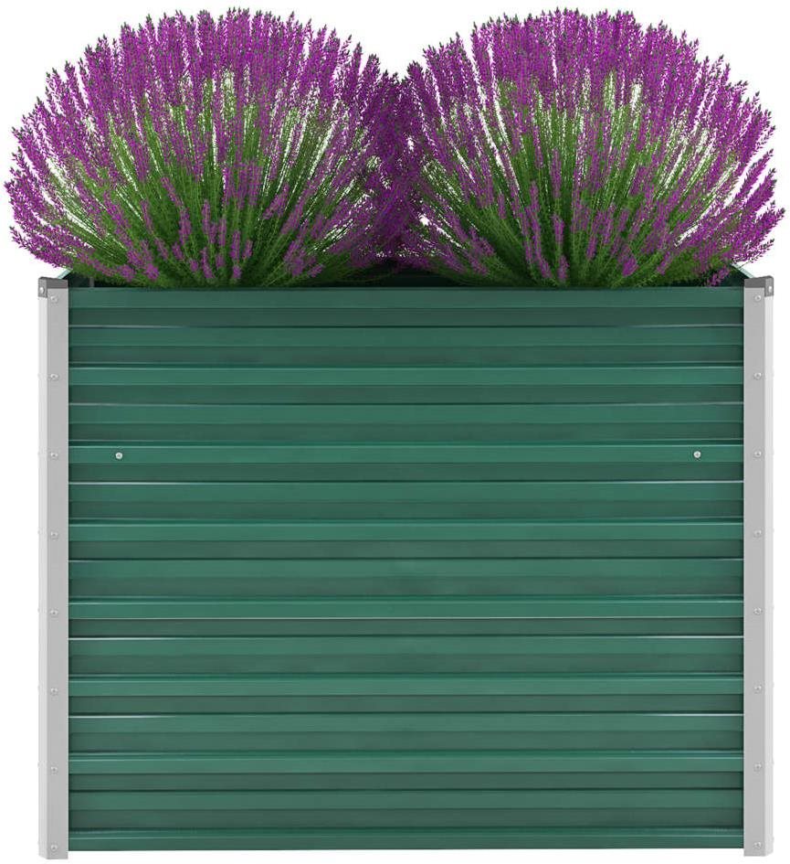 Vyvýšený záhon pozinkovaná oceľ 100 × 40 × 77 cm zelený Vyvýšený...