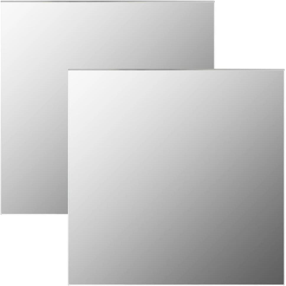 Nástenné zrkadlá 2 ks 50 × 50 cm štvorcové sklo 3051622 Zrkadlo