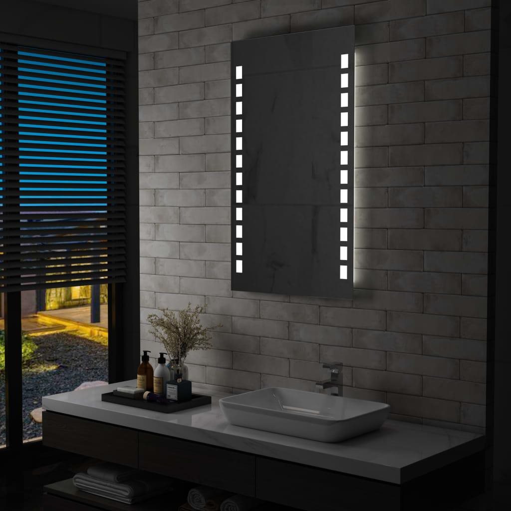 Kúpeľňové nástenné zrkadlo s LED osvetlením 60 × 100 cm Zrkadlo
