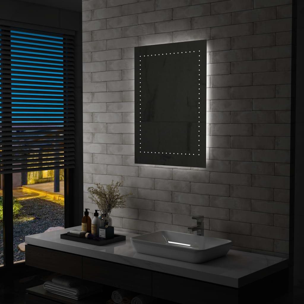 Kúpeľňové nástenné zrkadlo s LED osvetlením 60 × 80 cm Zrkadlo