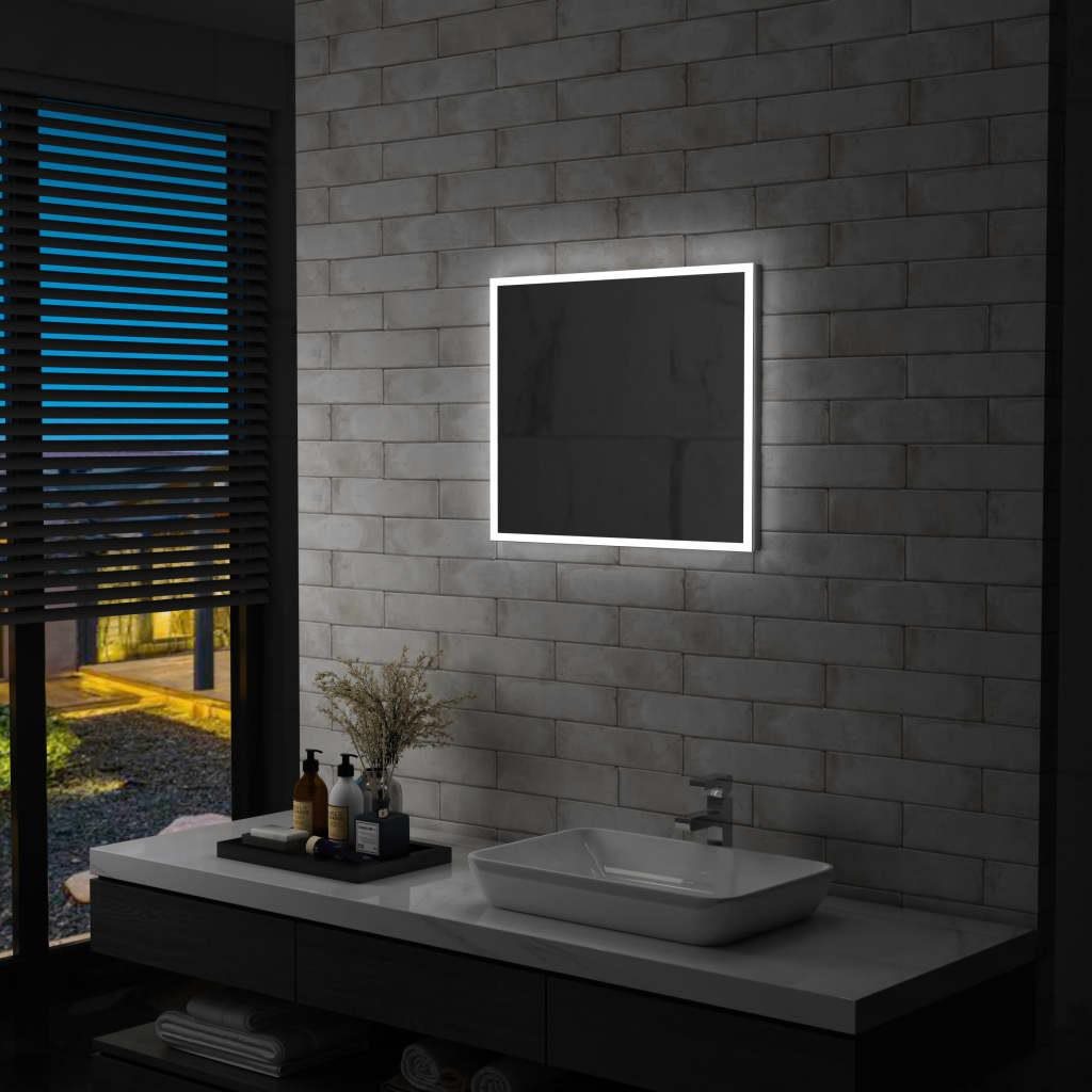 Kúpeľňové nástenné zrkadlo s LED osvetlením 60 × 50 cm Zrkadlo