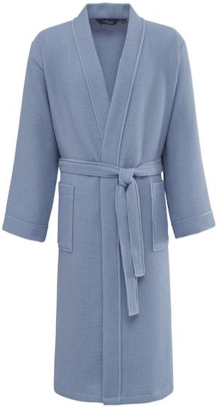 Soft Cotton – Vaflový unisex župan Pique, modrá, M Župan