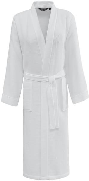 Soft Cotton – Vaflový unisex župan Pique, biely, XL Župan