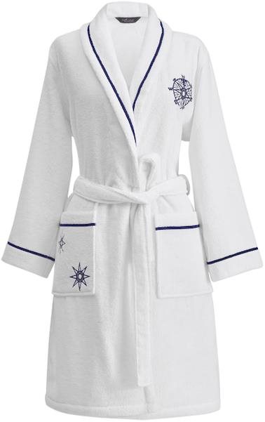 Soft Cotton – Dámsky krátky župan Marine Lady, biela, M Župan