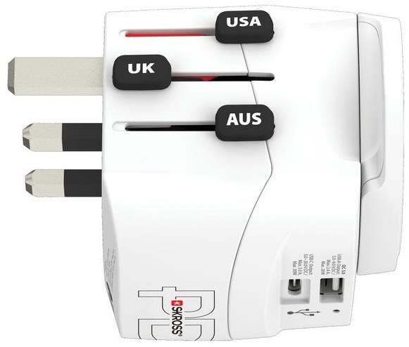 SKROSS PRO Light USB AC30PD World Utazó adapter