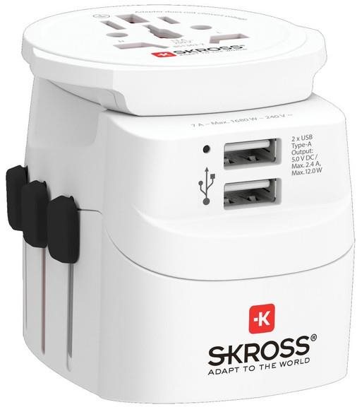 SKROSS PRO Light USB World, beleértve más villákhoz való adaptert...