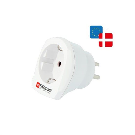 SKROSS Adaptér pre Dánsko PA70 biely Cestovný adaptér
