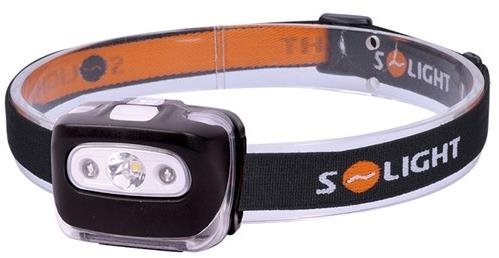 Solight čelové LED svietidlo 3 W + červené svetlo 3× AAA Čelovka