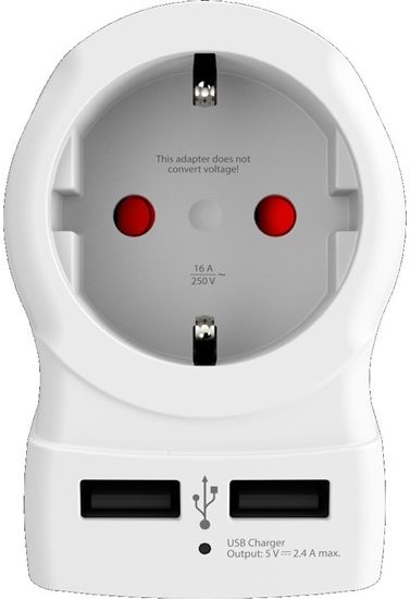 SKROSS US USB Reiseadapter zur Verwendung in den USA Reiseadapter