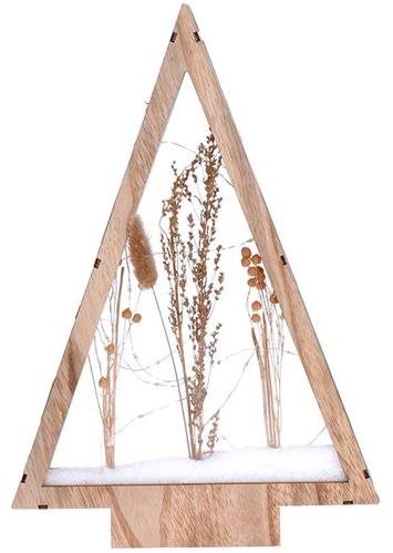 Solight LED fa karácsonyi dekoráció, havas téli virágok, 37cm, 2x...