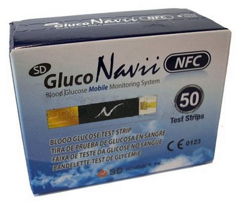 SD Biosensor SD GlucoNavii NFC kompatibilis Tesztcsík
