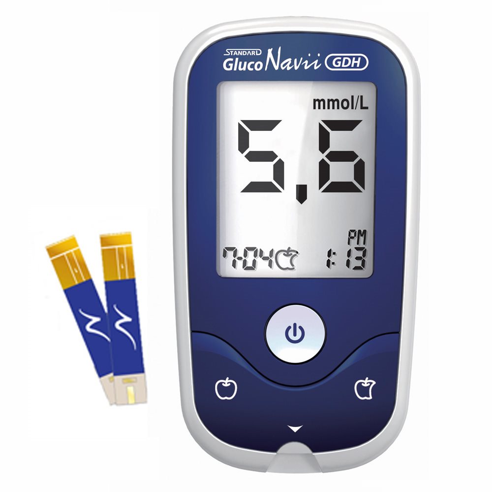 SD Biosensor Akčná SADA – Glukometr SD Gluco Navii NFC + 50 pásikov...