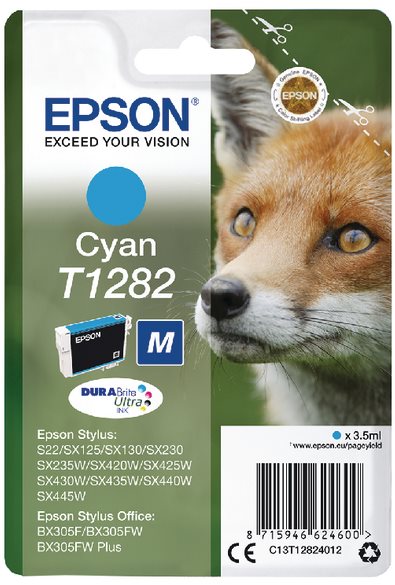 Epson T1282 Cyan Druckerpatrone