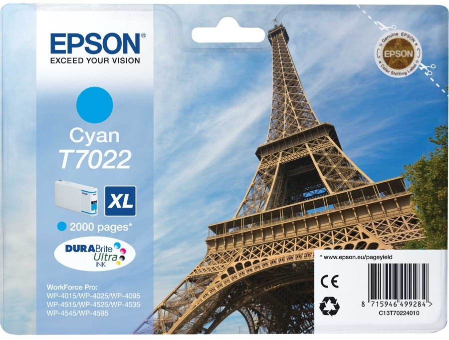 Epson T7022 XL cyan Cartouche