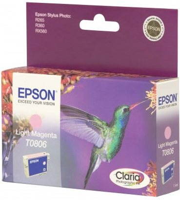 Epson Tintenpatrone T0806 Light Magenta Druckerpatrone