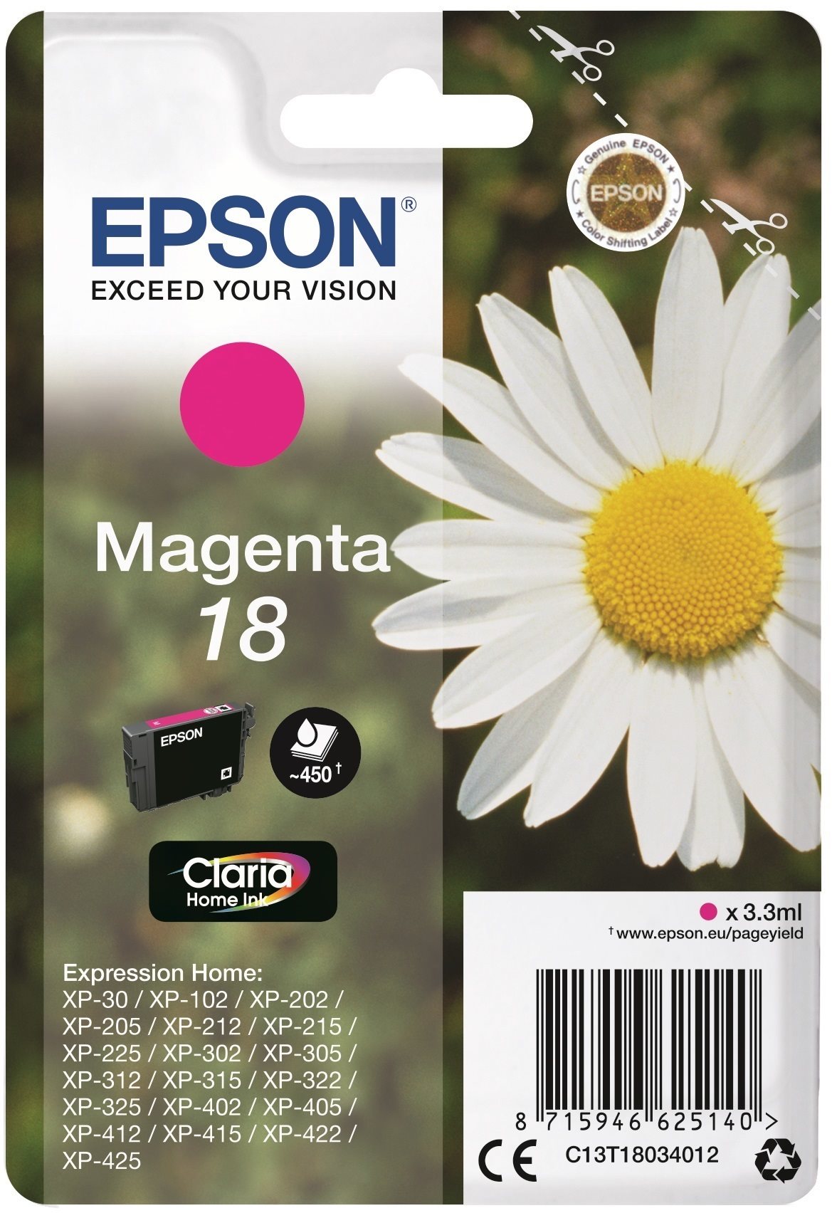 Epson T1803 violet Cartouche