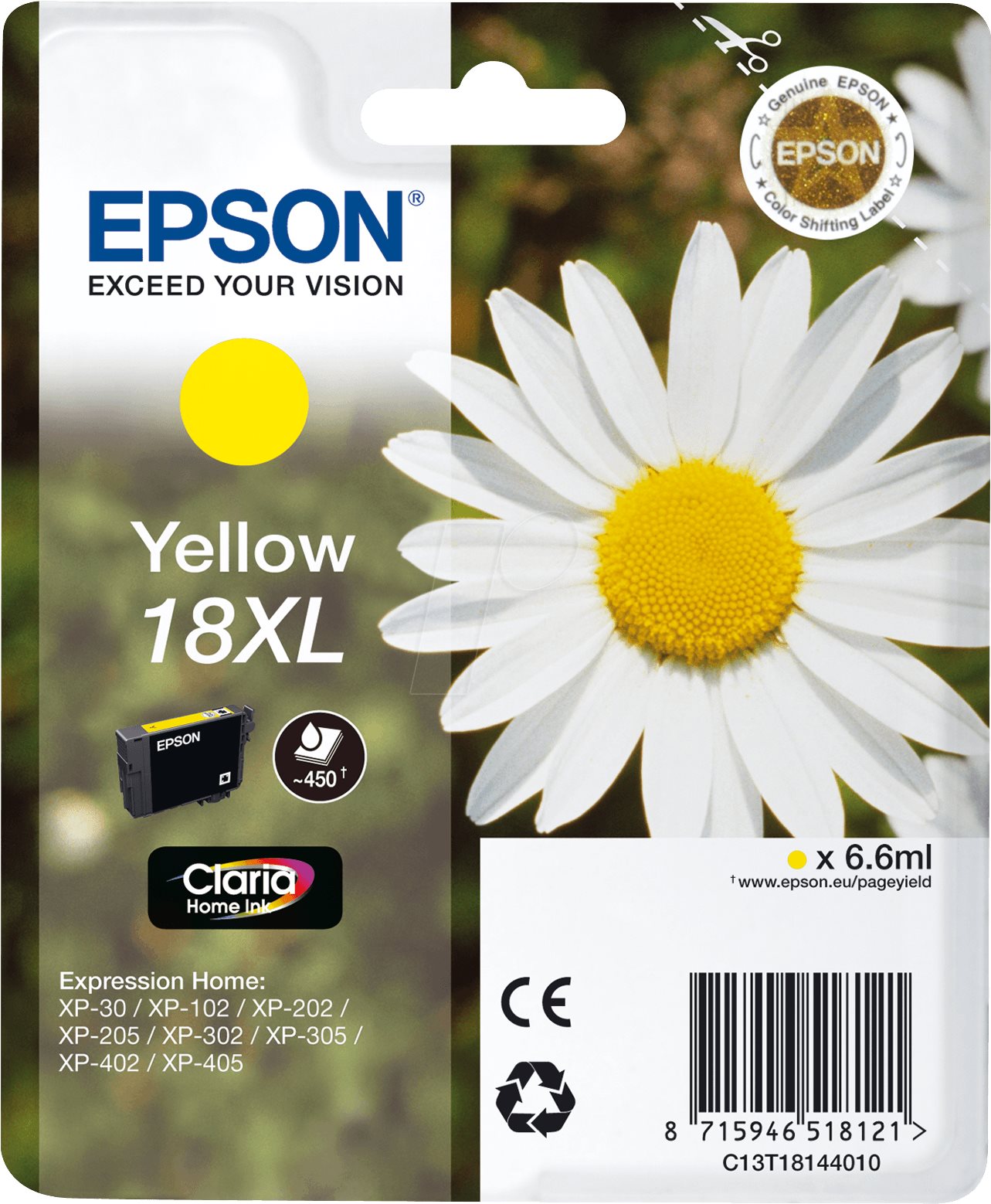 Epson T1814 jaune Cartouche