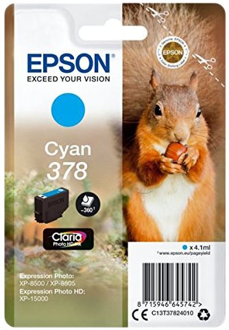 Epson T3782 No. 378 cián Tintapatron