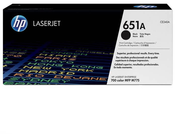HP CE340A č. 651A čierny originálny Toner
