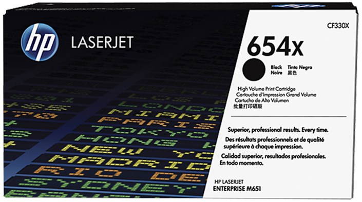 HP CF330X No. 654X Black Printer Toner