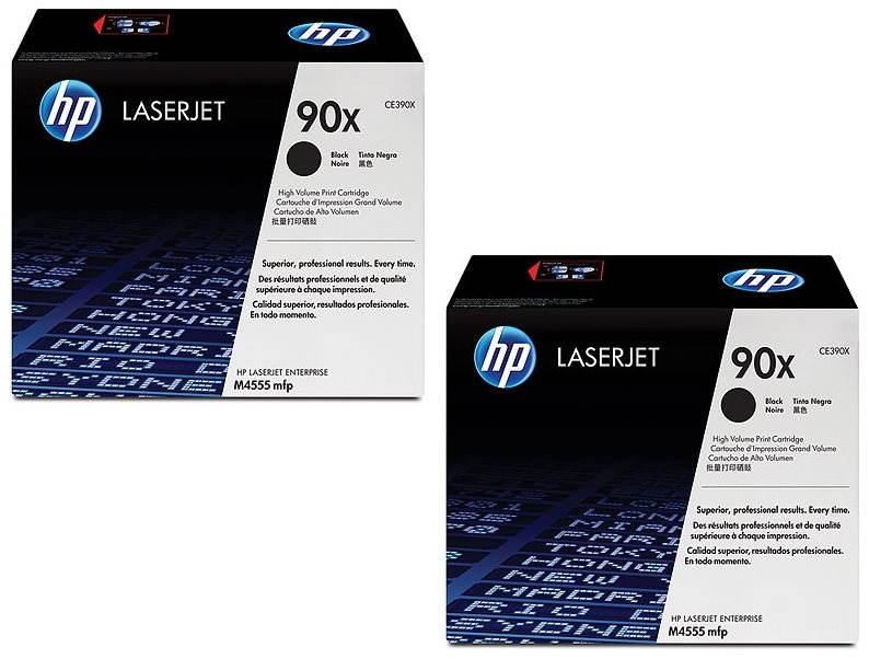 HP CE390XD no. 90X Dual Pack Black Printer Toner