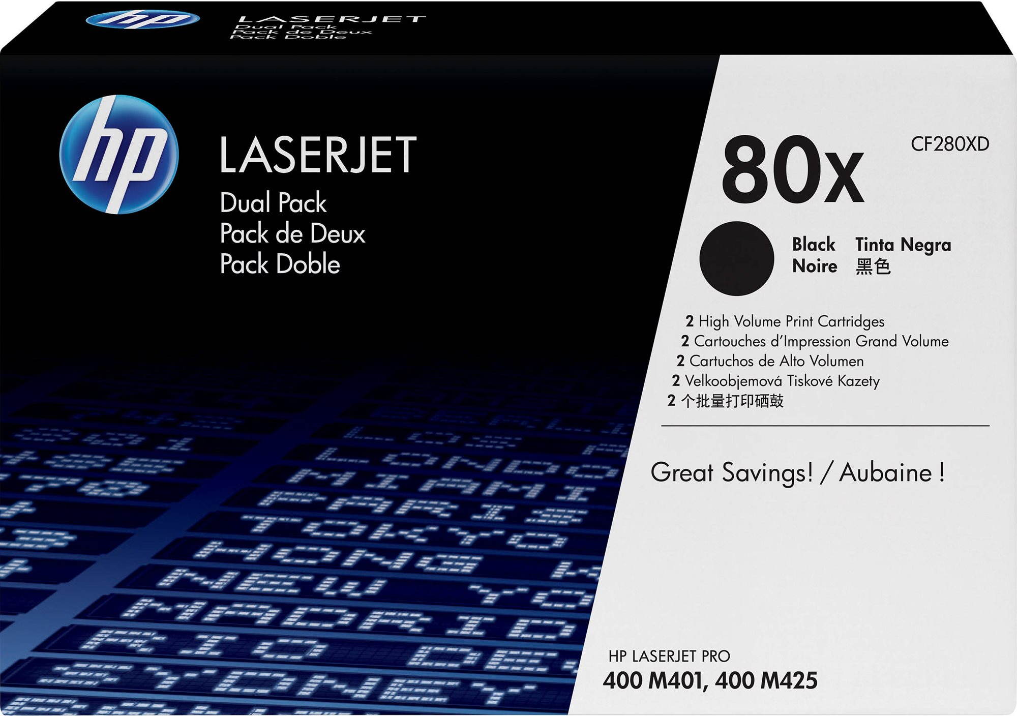 HP CF280XD č. 80X Dual Pack čierny 2ks Toner