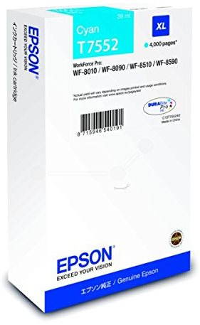 Epson T7552 XL cyan Cartouche