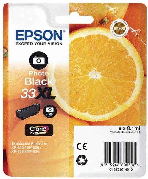 Epson T3361 photo noir Cartouche