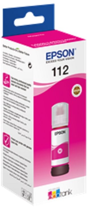 Epson 112 EcoTank Pigment Magenta Ink Bottle - Magenta Druckertinte