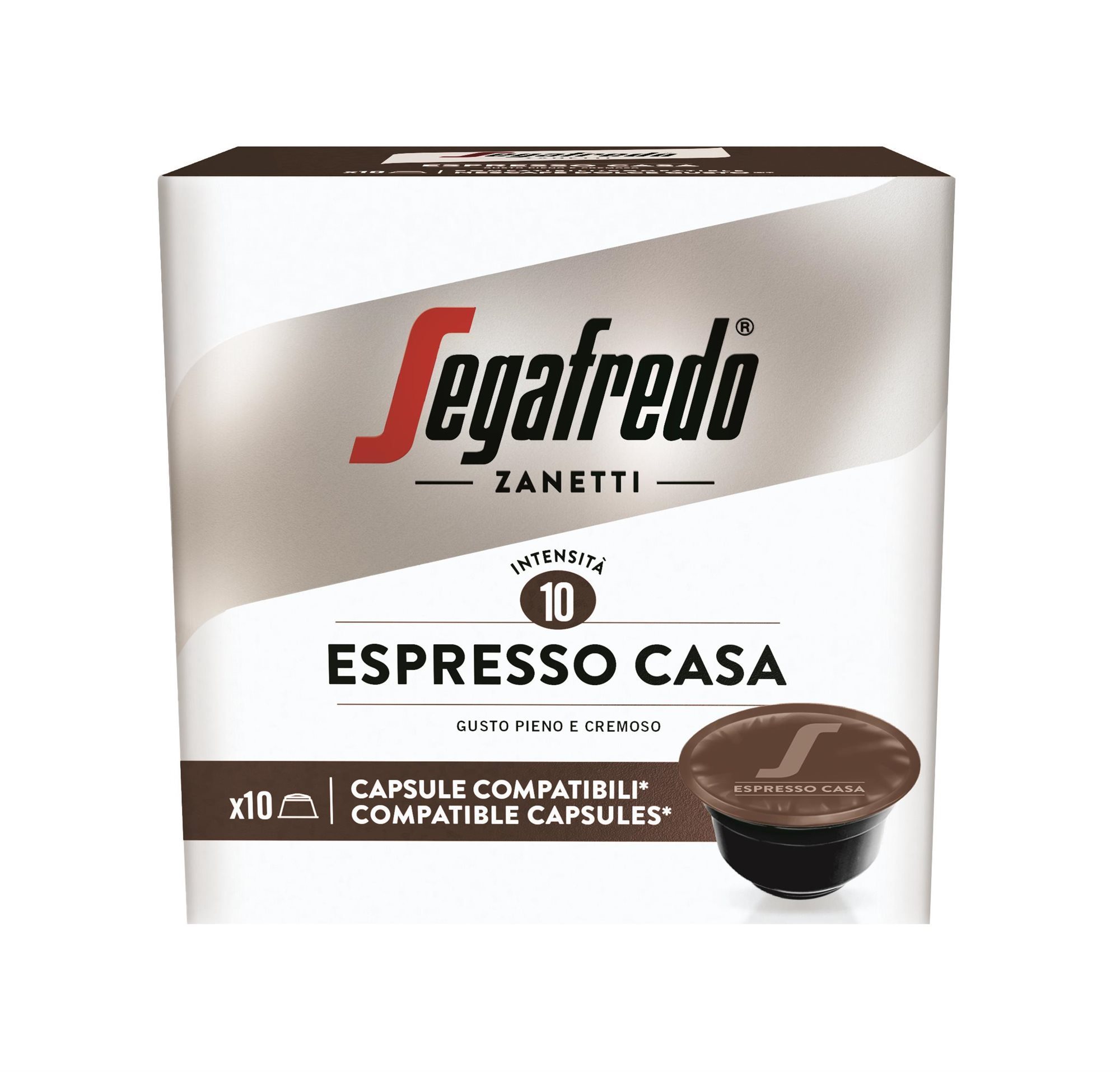 Segafredo Espresso Casa kapsule DG, 10 porcií Kávové kapsuly