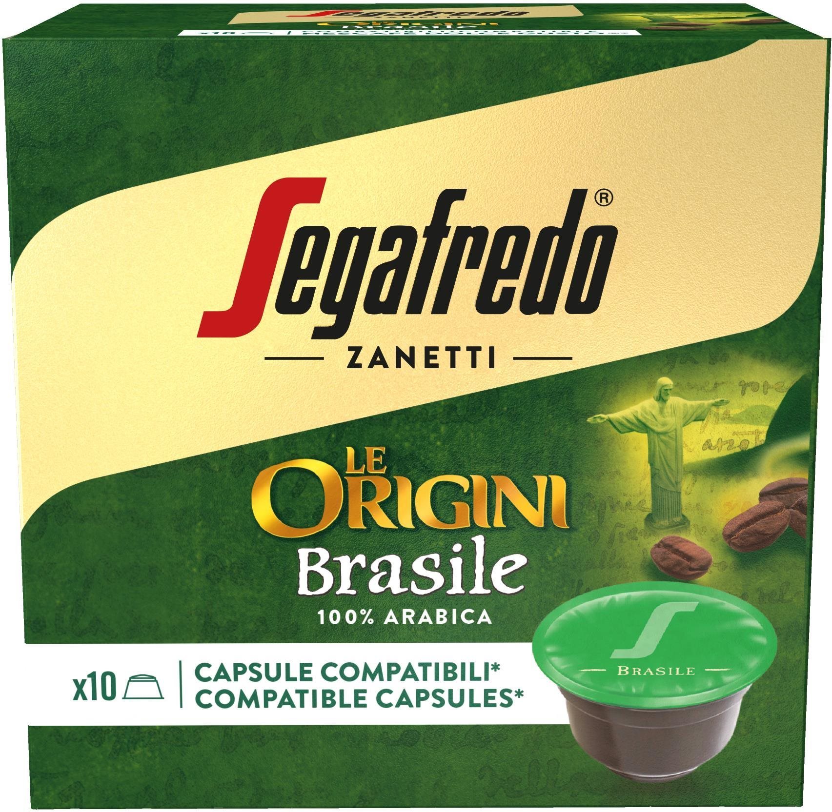 Segafredo Le Origini Brasile, kapsule DG, 10 porcií Kávové kapsuly
