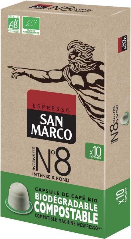 San Marco BIO No.8 (10 × 5,1 g/box) Kávové kapsuly