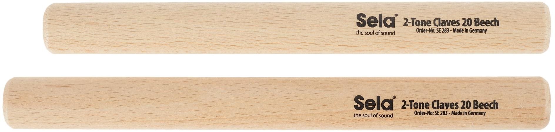 SELA 2-Tone Claves 20 Beech Ütős hangszer